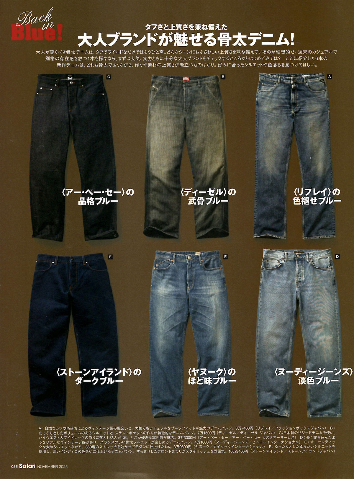 【Nudie Jeans】Safari 25.11月号